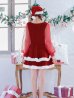 画像5: 【即日発送】【サンタコス 3点セット】【S-Lサイズ/1カラー】チュールシアーフレアサンタコスプレ[YMT]