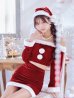 画像7: 【予約商品/11月下旬発送予定】【サンタコス 4点セット】【S-Lサイズ/2カラー】オフショルダーセットアップサンタコスプレ[OF01] (7)