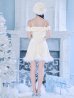画像13: 【即日発送！】【サンタコス 5点セット】【XS-XLサイズ/3カラー】オフショルビジューリボンフレアサンタ[YMT]
