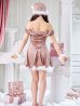 画像7: 【即日発送！】【サンタコス 5点セット】【XS-XLサイズ/3カラー】オフショルビジューリボンフレアサンタ[YMT]