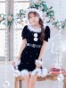 画像27: 【即日発送】【サンタコス 5点セット】【S-Mサイズ/2カラー】ベロアパールビジューサンタコスプレ[YMT]