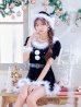 画像21: 【即日発送】【サンタコス 5点セット】【S-Mサイズ/2カラー】ベロアパールビジューサンタコスプレ[YMT]