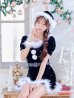 画像22: 【即日発送】【サンタコス 5点セット】【S-Mサイズ/2カラー】ベロアパールビジューサンタコスプレ[YMT]