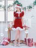 画像15: 【即日発送】【サンタコス 5点セット】【S-Mサイズ/2カラー】ベロアパールビジューサンタコスプレ[YMT]