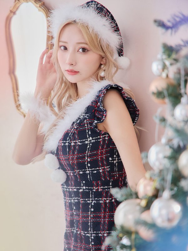 画像6: SALE!【サンタコス 4点セット】【S-Lサイズ/1カラー】マーメイドツイードサンタ[YMT]