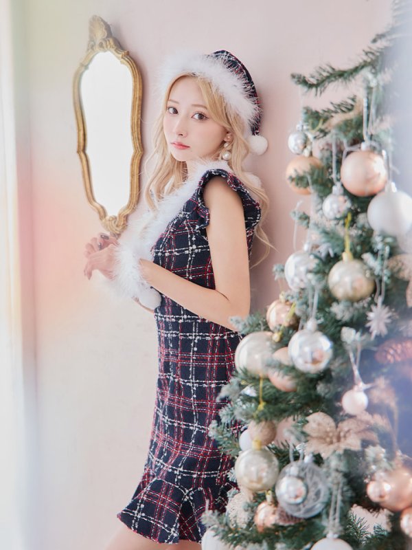 画像11: SALE!【サンタコス 4点セット】【S-Lサイズ/1カラー】マーメイドツイードサンタ[YMT]