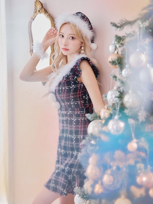 画像14: SALE!【サンタコス 4点セット】【S-Lサイズ/1カラー】マーメイドツイードサンタ[YMT]