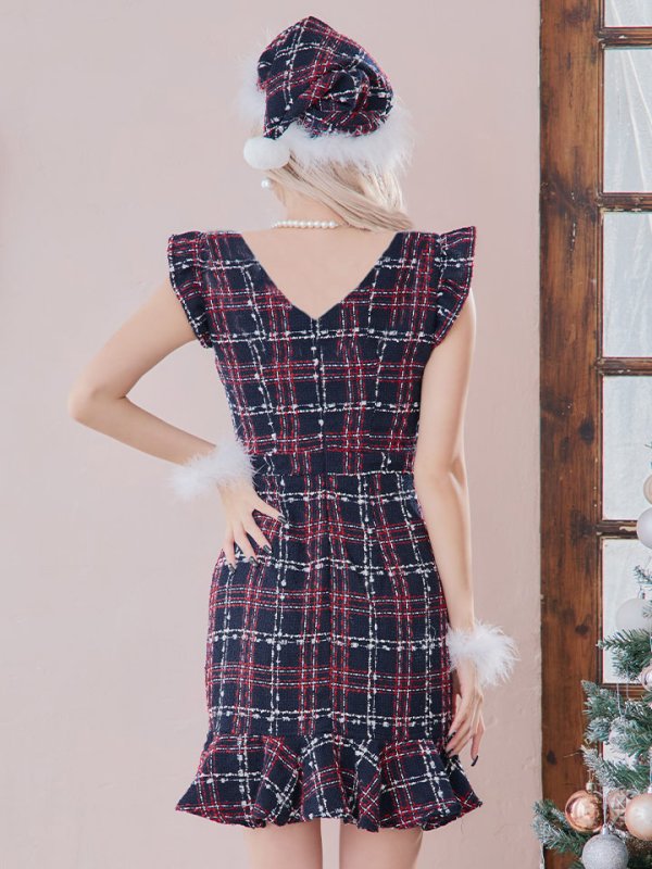 画像17: SALE!【サンタコス 4点セット】【S-Lサイズ/1カラー】マーメイドツイードサンタ[YMT]