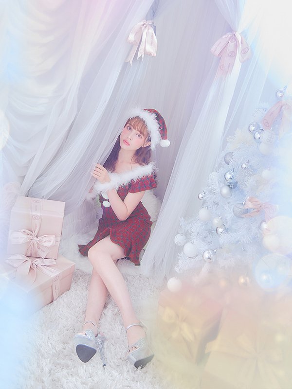 画像10: SALE!【サンタコス 5点セット】【S-XLサイズ/1カラー】マーメイドチェックサンタコスプレ[YMT]