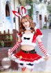 画像8: 【即日発送】【クリスマスコスプレ8点セット】【Malymoon/マリームーン】バニーサンタクロースコスチューム【フリーサイズ/2カラー】[YMT]