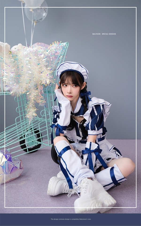 画像9: 【即日発送】アクセントラインハーネスジャージメイド【マリームーン】【ハロウィンコスプレ6点セット】【フリーサイズ/3カラー】[HC03]