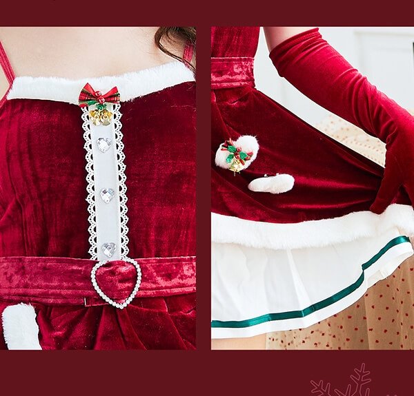 画像10: 【ノベルティ対象】【クリスマスコスプレ6点セット】【Malymoon/マリームーン】クリスマスベルケープサンタ【フリーサイズ/1カラー】[YMT]