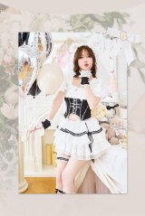 【即日発送】アンティークレースブライドキャット【マリームーン】【ハロウィンコスプレ10点セット】【フリーサイズ/1カラー】[YMT]