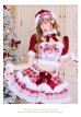 画像2: 【クリスマスコスプレ11点セット】【Malymoon/マリームーン】ホワイトヴェールチェックサンタ【2サイズ/1カラー】【予約/12月上旬発送予定】[HC03] (2)