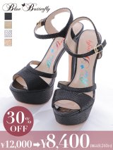 【COMEX】 4color/ ラメグリッター/15.5cmヒール/ ストラップサンダル[OF02]