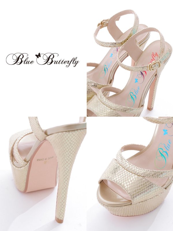 画像6: 【COMEX】 4color/ ラメグリッター/15.5cmヒール/ ストラップサンダル[OF02]