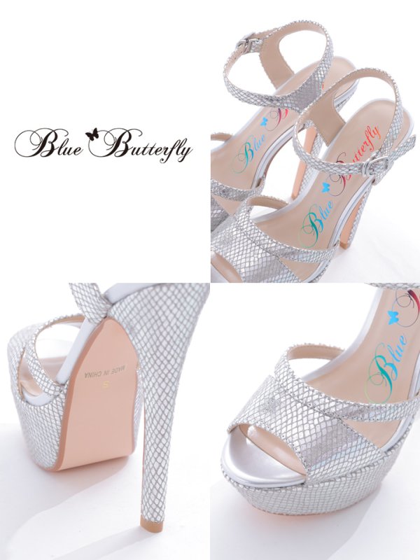 画像6: 【COMEX】 4color/ ラメグリッター/15.5cmヒール/ ストラップサンダル[OF02]