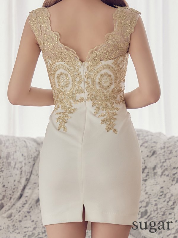 画像19: sugar限定カラーあり★【IRMA/イルマ】刺繍デザイン/ストレッチ/タイト/ミニドレス[HC03]