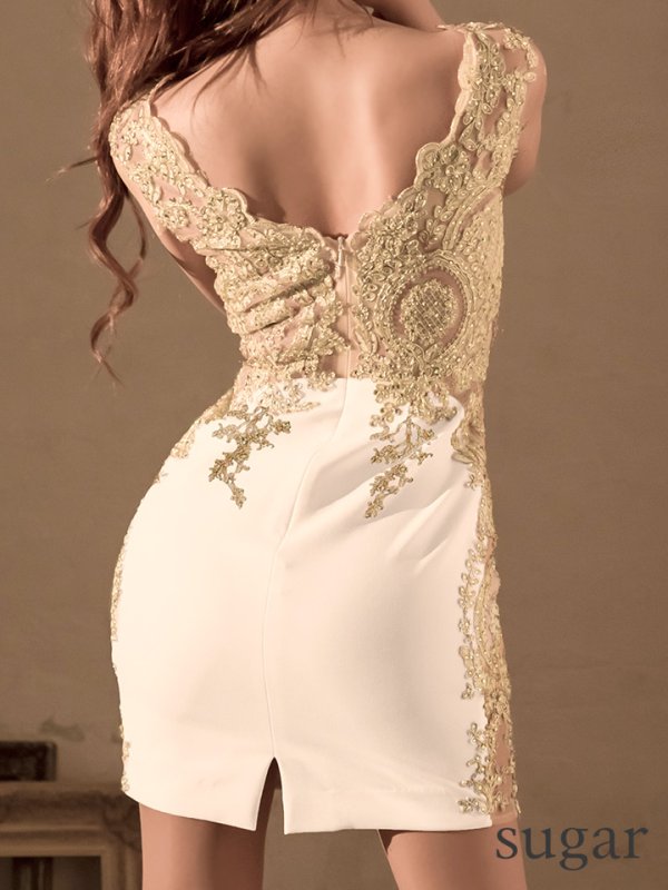 画像6: Lサイズあり【IRMA/イルマ】シアーレース/ ノースリーブ/ タイト/ ミニドレス/ キャバドレス[HC03]