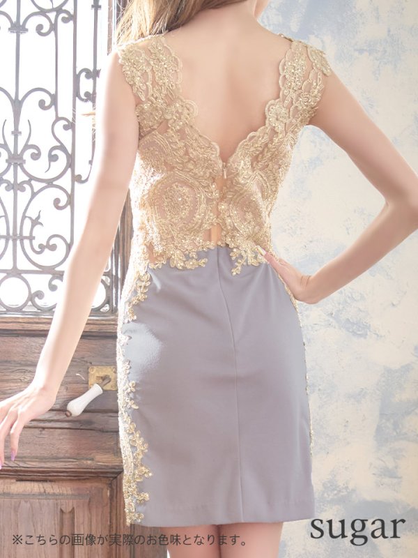 画像19: sugar限定カラー★Lサイズあり【IRMA/イルマ】シアーレース/ ノースリーブ/ タイト/ ミニドレス/ キャバドレス[HC03]