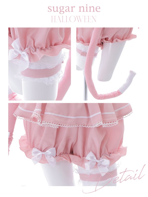 画像13: 【即日発送】キャットコスチューム/メイドコスプレ【マリームーン】【ハロウィンコスプレ8点セット】【2サイズ/2カラー】[HC02]