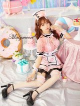 【即日発送】ジッパーナース【マリームーン】【ハロウィンコスプレ7点セット】【フリーサイズ/2カラー】[OF01]