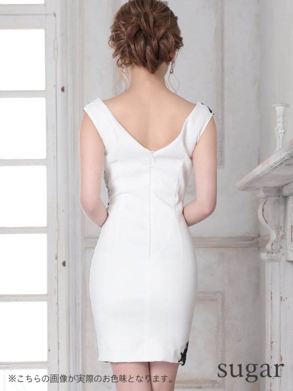 画像4: 訳あり商品☆汚れあり☆【IRMA/イルマ】レース /切り替えデザイン / タイト/ ミニドレス/ キャバドレス[OF2A]