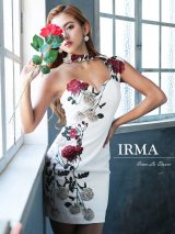 即日発送!!【IRMA/イルマ】フラワー刺繍/ チョーカー風デザイン/ ワンショル/ タイト/ ミニドレス/ キャバドレス[HC03]