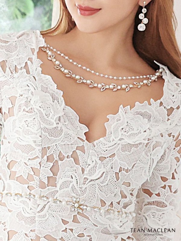 画像5: Lサイズあり!!【JEAN MACLEAN/ジャンマクレーン】フラワーレース/ 7分袖/ タイト/ ミディアム丈/ ミニドレス/ キャバドレス[HC02]