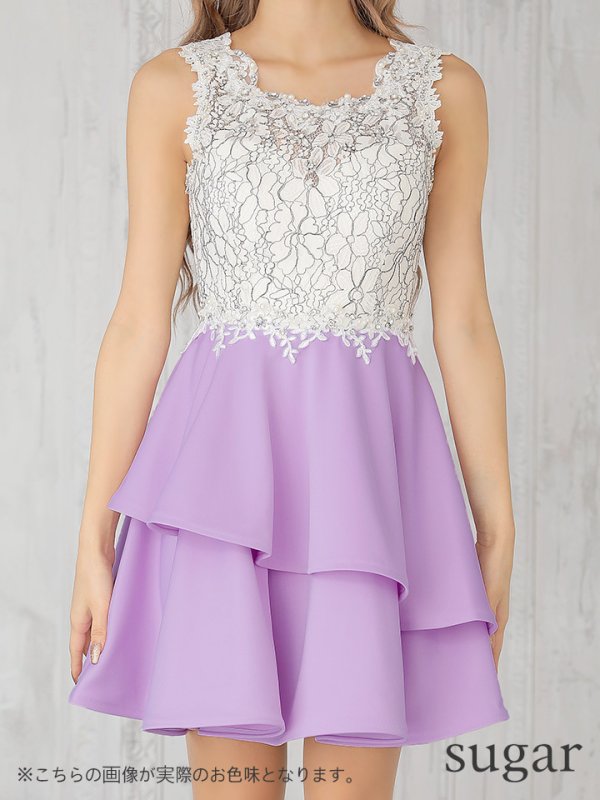 画像8: 新色追加!! sugarオリジナルカラー!!【Jessica/ジェシカ】フラワーレース/フリルスカート/ミニドレス /キャバドレス【HC03】 フリーサイズ