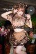 画像2: 【即日発送】ブラウンレオパードメイド【マリームーン】【ハロウィンコスプレ9点セット】【フリーサイズ/1カラー】[OF04] (2)