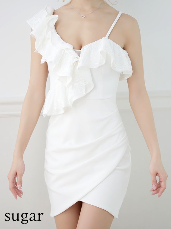 画像7: 再入荷!即日発送!!【Jessica/ジェシカ】フリル /ワンショル風 /ストレッチ /ミニドレス /キャバドレス【HC03】