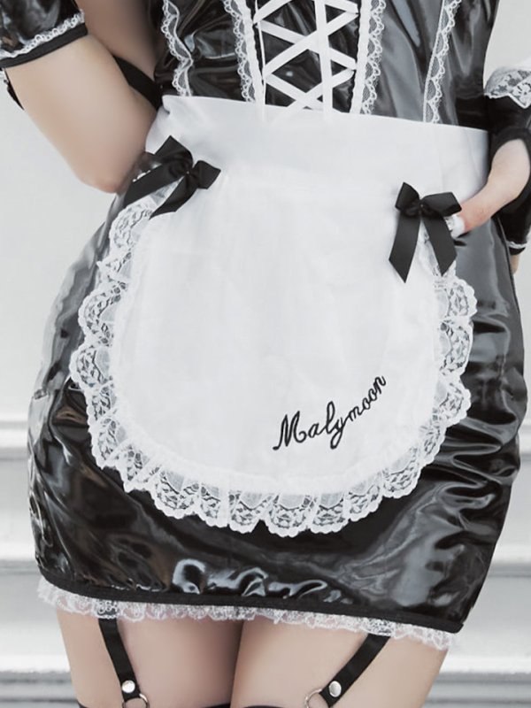 画像10: 【即日発送】 【ハロウィン】編み上げレザーメイド【Malymoon/マリームーン 【コスプレ8点セット】【フリーサイズ/1カラー】[HC03]