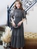 画像39: 【AMORA GRACE / アモーラグレース】 オケージョンドレス/ パーティードレス/ お呼ばれドレス/ ハイネック/ レース/ 袖あり/ Aライン/ ミモレ丈/ ワンピース/ キャバドレス[OF05]