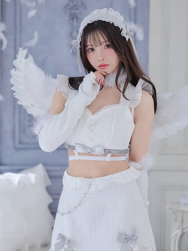 画像6: 【即日発送】【ハロウィン】シュガーホワイトエンジェル【Malymoon/マリームーン】 【コスプレ9点セット】【フリーサイズ/1カラー】[OF04]