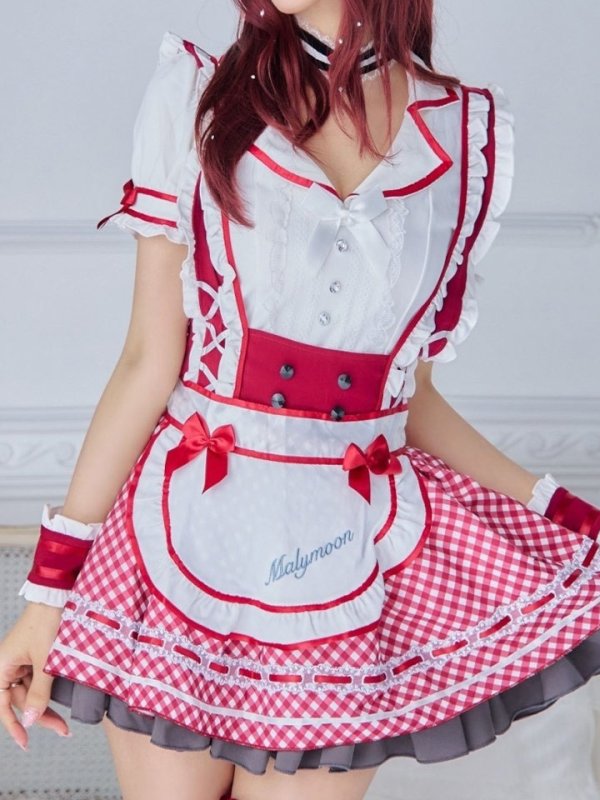 画像7: 【即日発送】【ハロウィン】キャンディポップレトロダイナーウエイトレス【Malymoon/マリームーン】 【コスプレ8点セット】[HC03]【フリーサイズ/2カラー】[HC03]