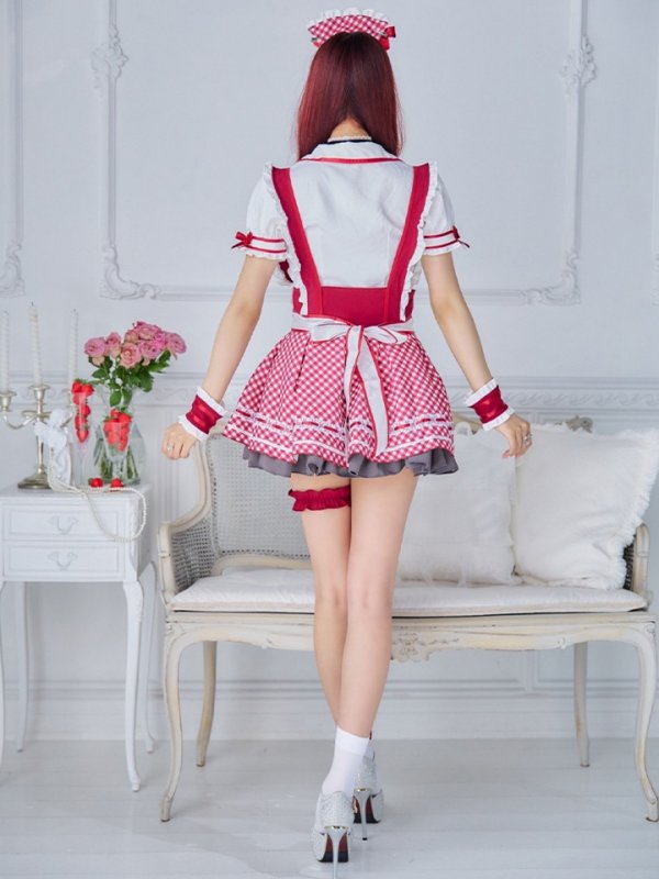 画像8: 【即日発送】【ハロウィン】キャンディポップレトロダイナーウエイトレス【Malymoon/マリームーン】 【コスプレ8点セット】[HC03]【フリーサイズ/2カラー】[HC03]