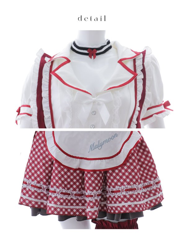 画像6: 【即日発送】【ハロウィン】キャンディポップレトロダイナーウエイトレス【Malymoon/マリームーン】 【コスプレ8点セット】[HC03]【フリーサイズ/2カラー】[HC03]