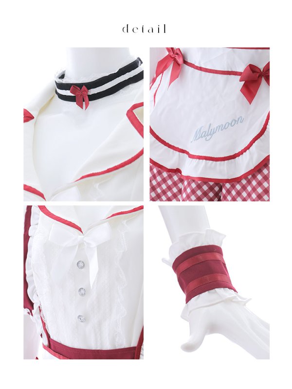 画像7: 【即日発送】【ハロウィン】キャンディポップレトロダイナーウエイトレス【Malymoon/マリームーン】 【コスプレ8点セット】[HC03]【フリーサイズ/2カラー】[HC03]