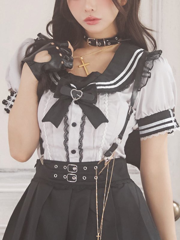 画像10: 【即日発送】【ハロウィン】スイートデビルスクールガール【Malymoon/マリームーン】 【コスプレ7点セット】【フリーサイズ/1カラー】[OF04]