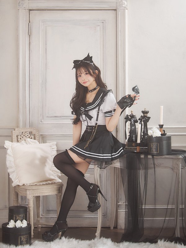 画像5: 【即日発送】【ハロウィン】スイートデビルスクールガール【Malymoon/マリームーン】 【コスプレ7点セット】【フリーサイズ/1カラー】[OF04]