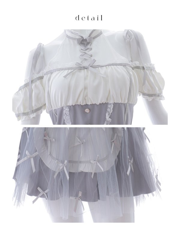 画像27: 【即日発送】 【ハロウィン】リボンブーケメイド【Malymoon/マリームーン 【コスプレ4点セット】【フリーサイズ/2カラー】[HC03]