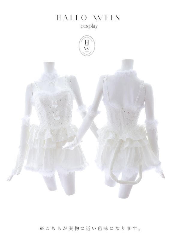 画像31: 【即日発送】【ハロウィン】デコレーションファーキャットドレス【Malymoon/マリームーン】 【コスプレ6点セット】【フリーサイズ/1カラー】[HC03]
