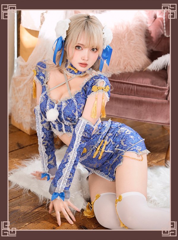 画像9: 【即日発送】ロマンスジッパーチャイナ【マリームーン】【ハロウィンコスプレ6点セット】【フリーサイズ/2カラー】[HC03]