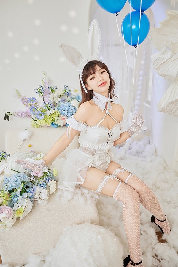 画像9: 【即日発送】サイドレースデニムバニーボディスーツ3TYPE【マリームーン】【ハロウィンコスプレ9-10点セット】【フリーサイズ/3type】[HC03]