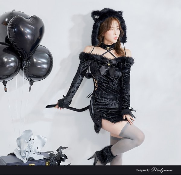 ブラック　モデル身長：166cm　着用サイズ：Fサイズ