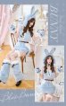 ブルー　モデル身長：161cm　着用サイズ：Fサイズ