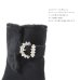 画像10: 【COMEX】 1color/ 7cmヒール/ ムートン/ ブーツ/ インヒール/ ファー/ ブラック/ スエード[OF02JH]
