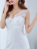 画像11: 【Lip line/リップライン】刺繍レース/ ワンカラー/ Vネック/ ノースリーブ/ ストレッチ/ タイト/ ロングドレス/ キャバドレス long[HC03]