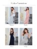 画像16: 【Lip line/リップライン】刺繍レース/ ワンカラー/ Vネック/ ノースリーブ/ ストレッチ/ タイト/ ロングドレス/ キャバドレス long[HC03]